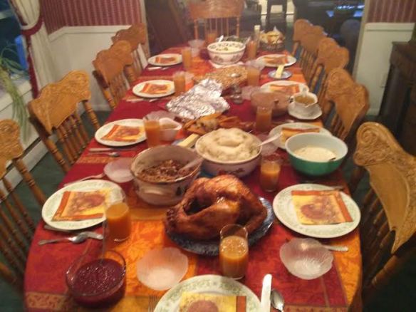 Our Thanksgiving Table Last Year